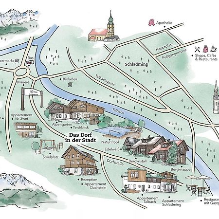 Das Dorf In Der Stadt Schladming Dış mekan fotoğraf